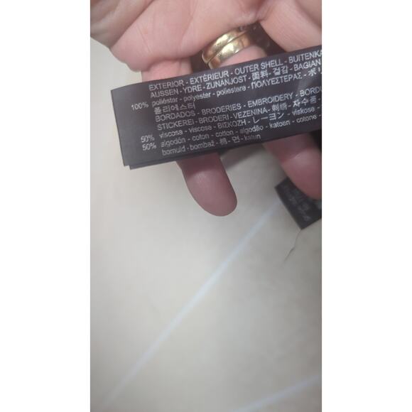 Zara beaded floral embroidered embellished varsity style jacket sz Medium - Picture 11 of 11